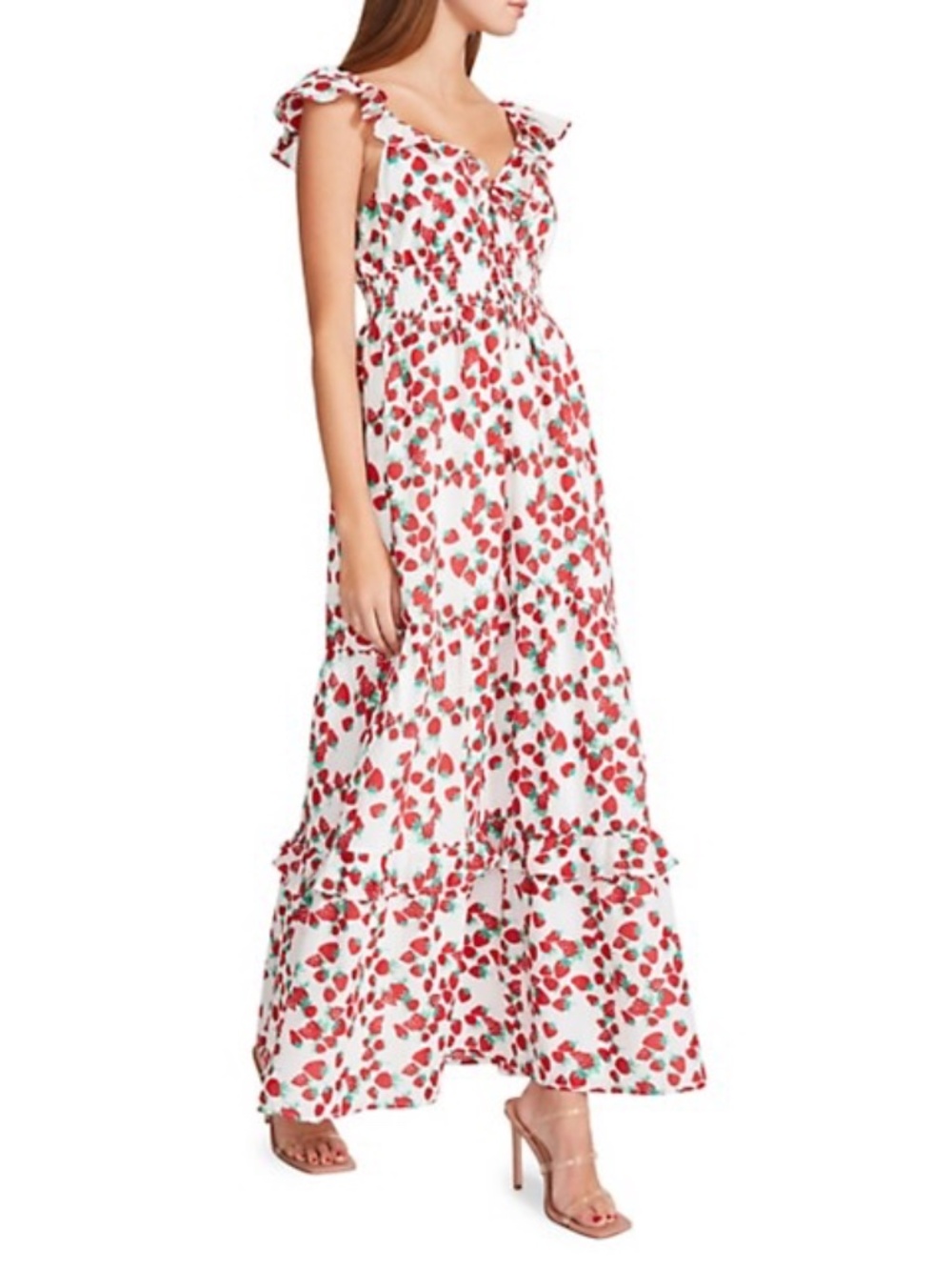 Betsey Johnson Strawberry Cotton Dress Snow White Size Medium New